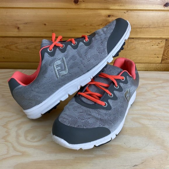 FootJoy Gray and Pink Athletic Shoes - Picture 2 of 8
